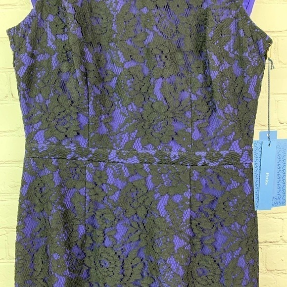 𝅺KOHL’S Simply Vera Blue/Purple & Black Lace Dress 2P - Picture 3 of 11